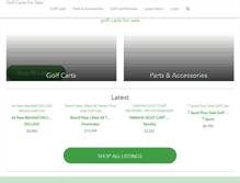 Tablet Screenshot of golfcartsforsale.com